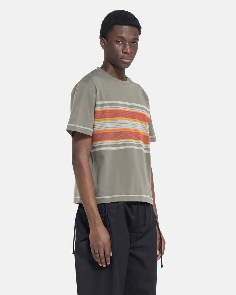 【CRAIG GREEN】コットン FLATLOCK STRIPE TSHIRT Craig Green Flatlock Stripe T-shirt | Green | FARFETCH CA
