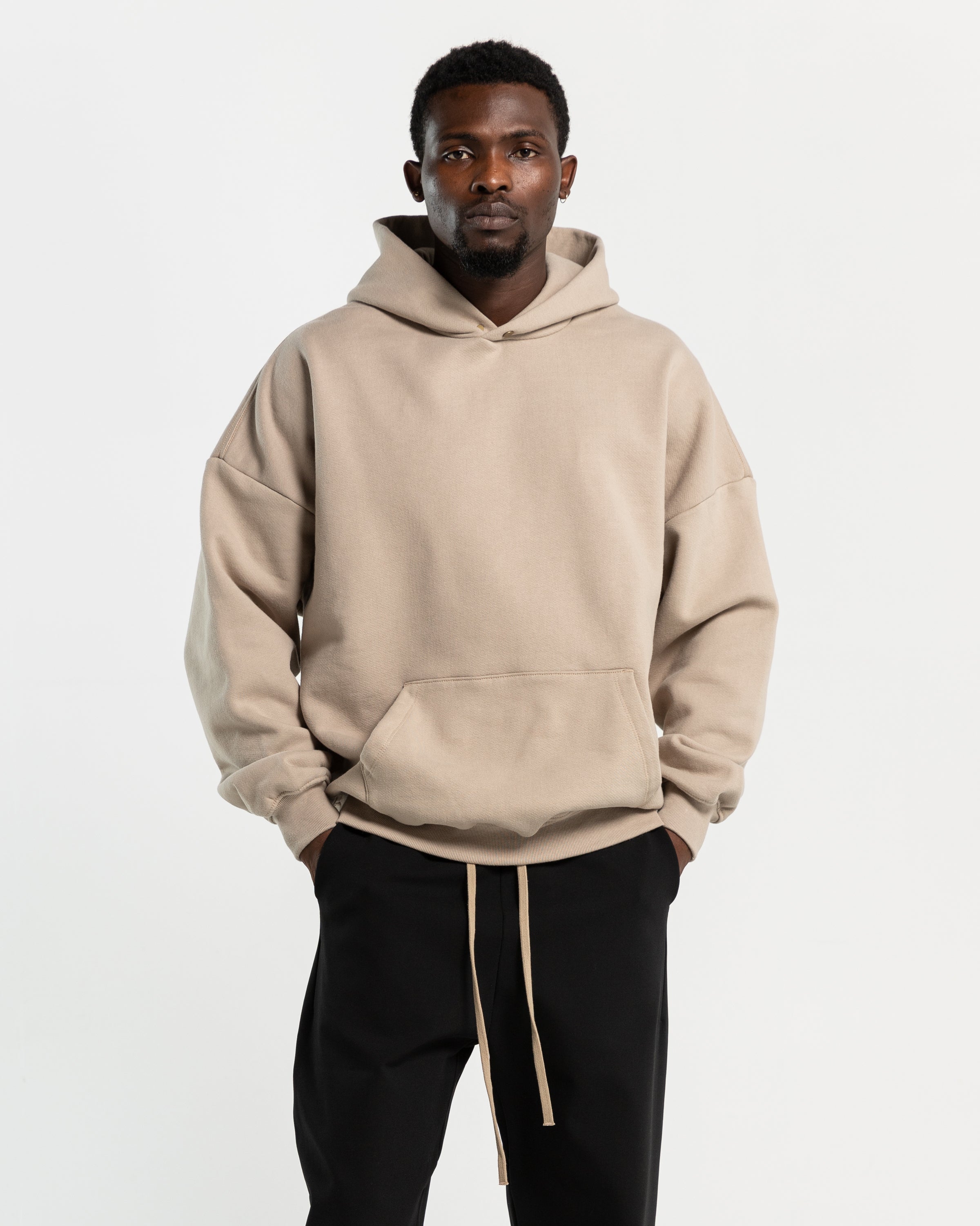Fear of God Fleece Hoodie - Dusty Beige | Garmentory