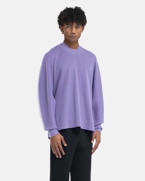 HOMME PLISSE ISSEY MIYAKE Framework Knit Mockneck - Purple