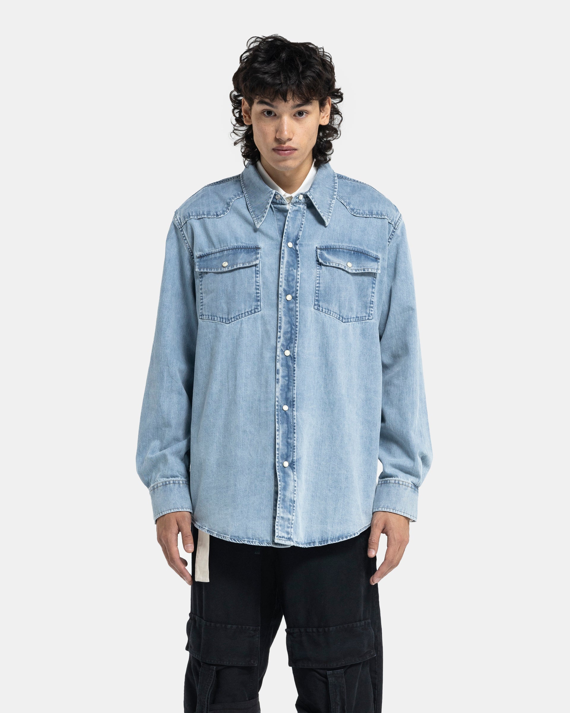 Our Legacy Frontier Denim Shirt - Rider Wash | Garmentory