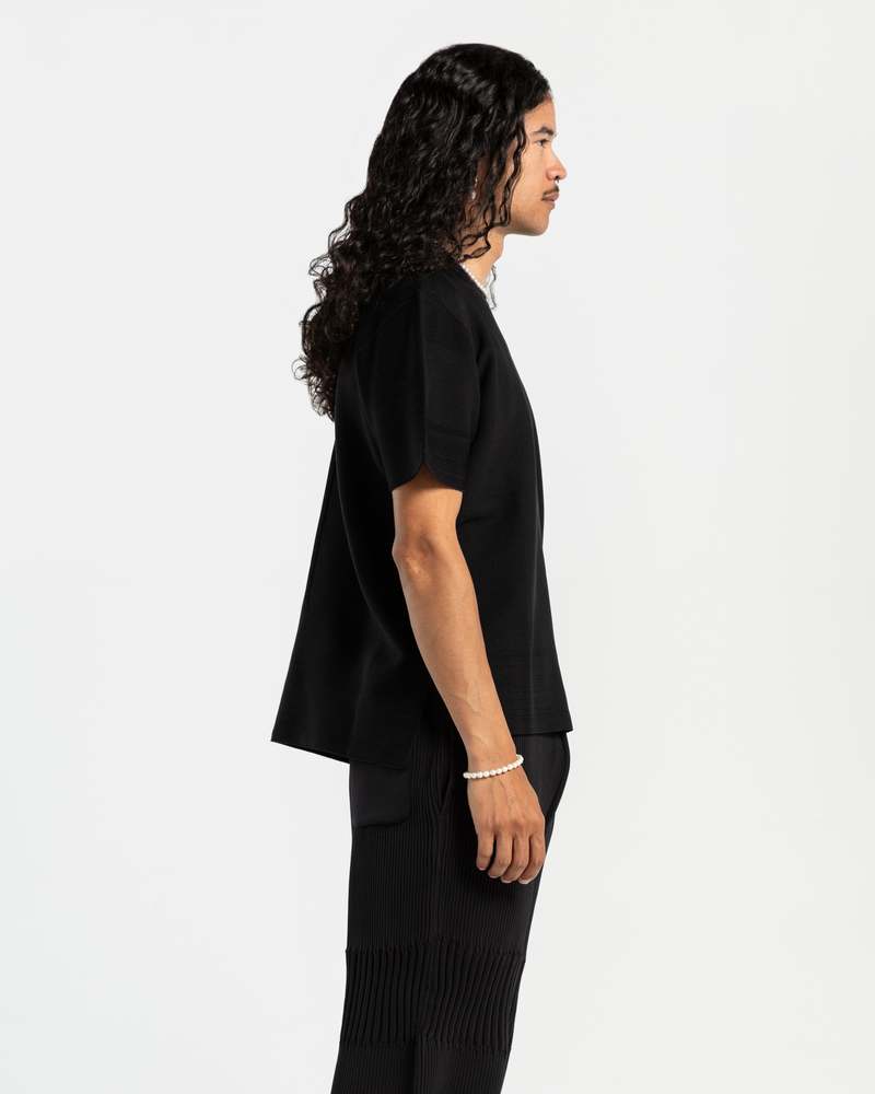 CFCL GARTER CREW NECK TEE サイズ3 CFCL GARTER CREW NECK TEE BLACK サイズ3