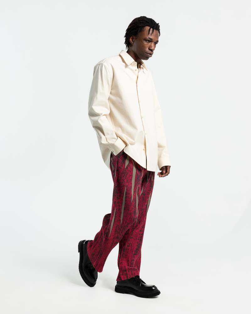 HOMME PLISSE ISSEY MIYAKE Grass Field Pants - Red | Garmentory