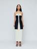 Wynn Hamlyn Olivia Maxi Dress - Black/Ivory - Thumbnail 1