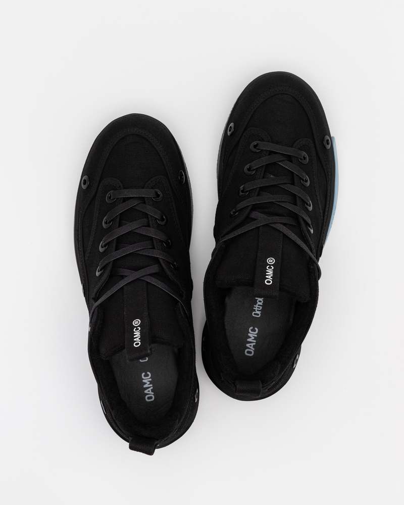 OAMC Kwik Cupsole ローカットレザースニーカー ブラック OAMC Kwik Cupsole - Black | Garmentory