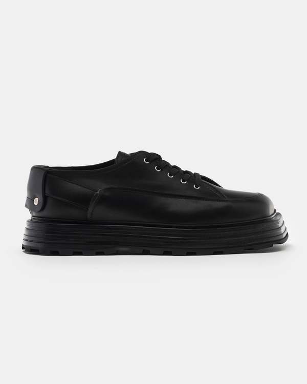 Jil Sander Lace-Up Shoe - Black | Garmentory