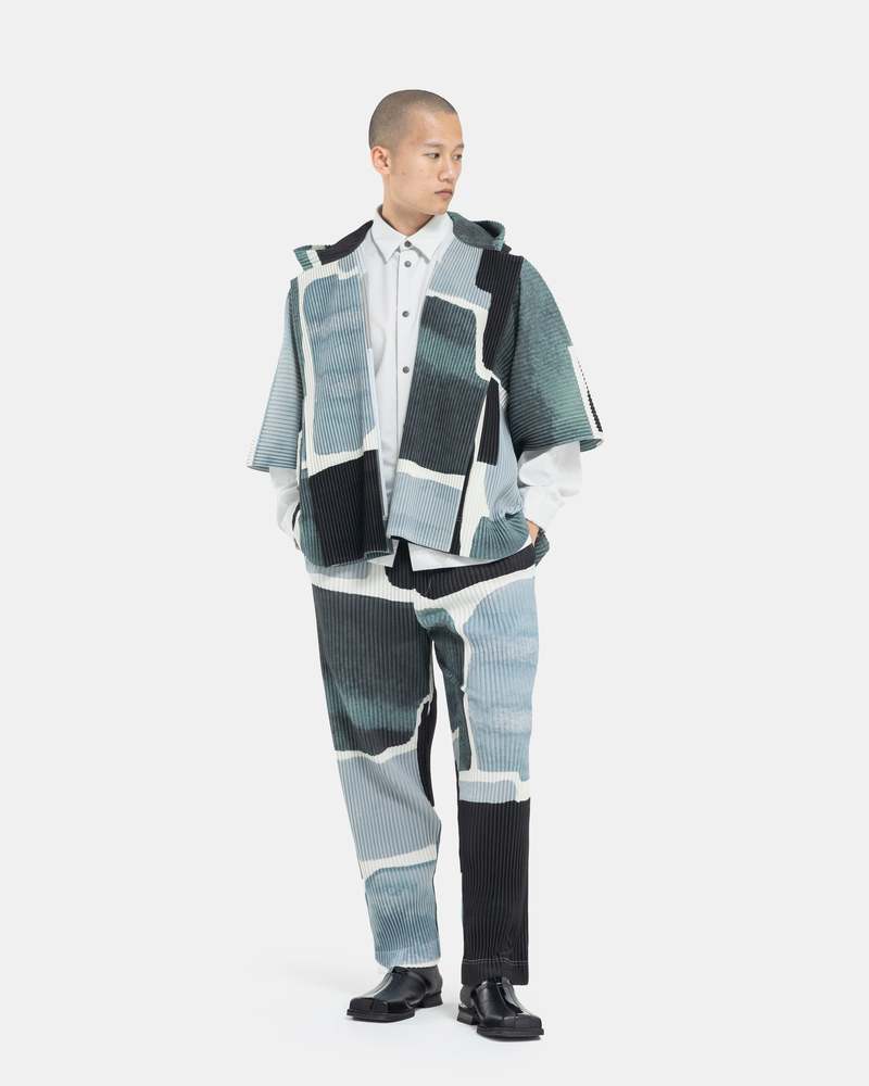 HOMME PLISSÉ ISSEY MIYAKE LANDSCAPE 1 HOMME PLISSE ISSEY MIYAKE Landscape Pants - Grey | Garmentory