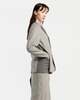 LUKEWARMPEOPLE Layered Blazer - Grey - Thumbnail 2