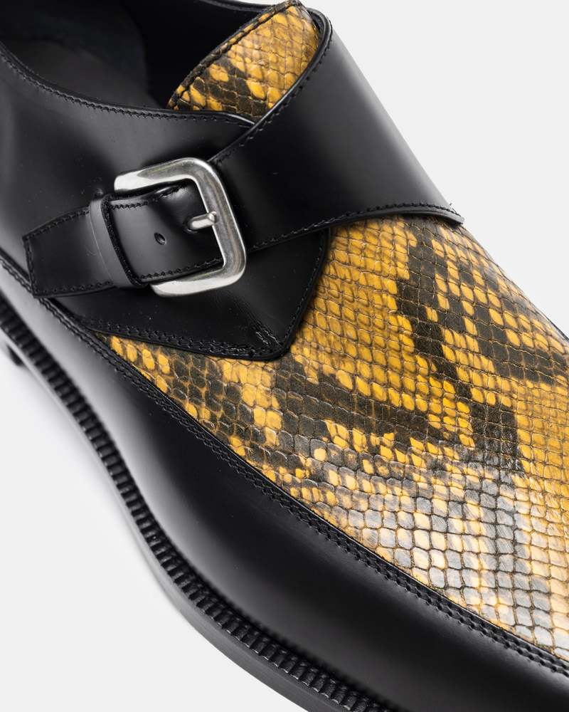 DRIES VAN NOTENモンクストラップアンティークレザーシューズ DRIES VAN NOTENモンクストラップアンティークレザーシューズ