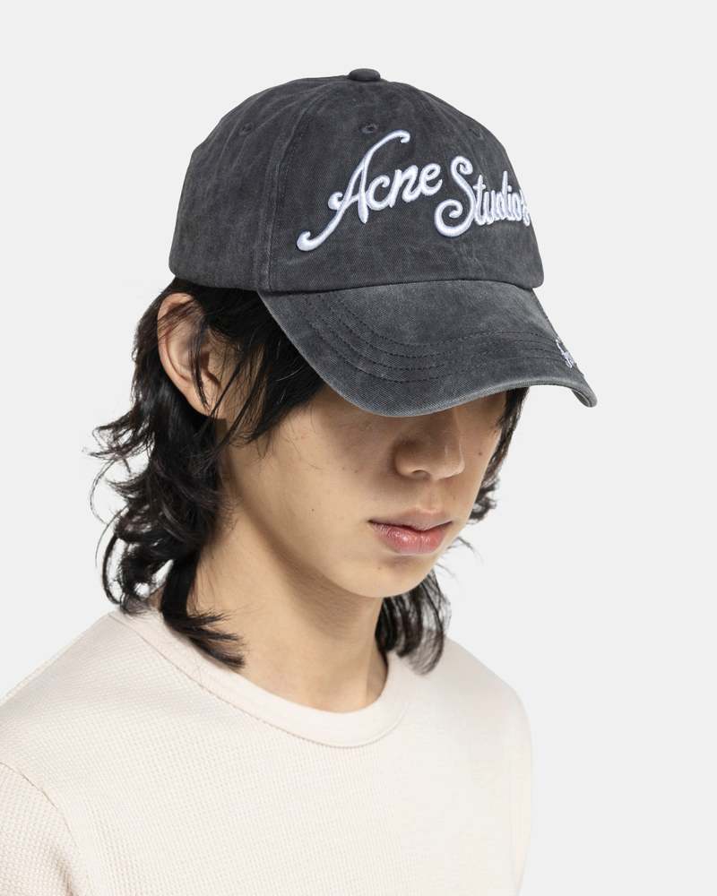 Acne Studios - Logo cap - Faded black