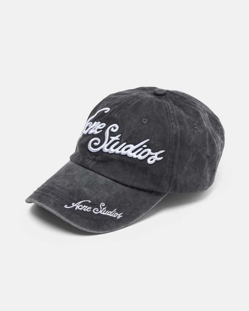 Acne Studios Logo Cap - Faded Black | Garmentory