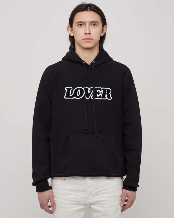 Bianca Chandn Lover Pullover Hoodie - Black/Chennile Aplique