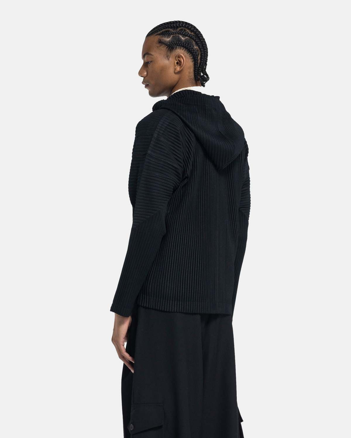 HOMME PLISSE ISSEY MIYAKE MC April Zip Hoodie - Black
