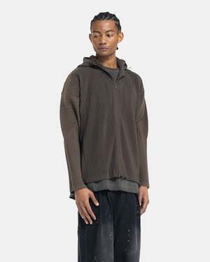 トップス 00AW im MEN issey miyake hoodie archive HOMME PLISSE ISSEY MIYAKE MC April Zip Hoodie - Dark Khaki