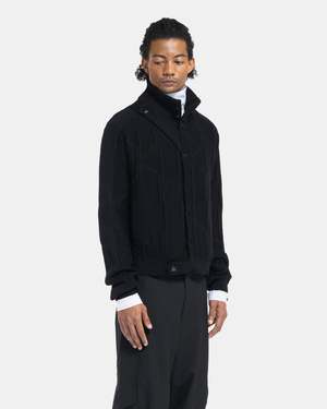 KIKO KOSTADINOV 24ss merli カーディガン　44 Kiko Kostadinov Black Merli Twinset Cardigan Kiko Kostadinov