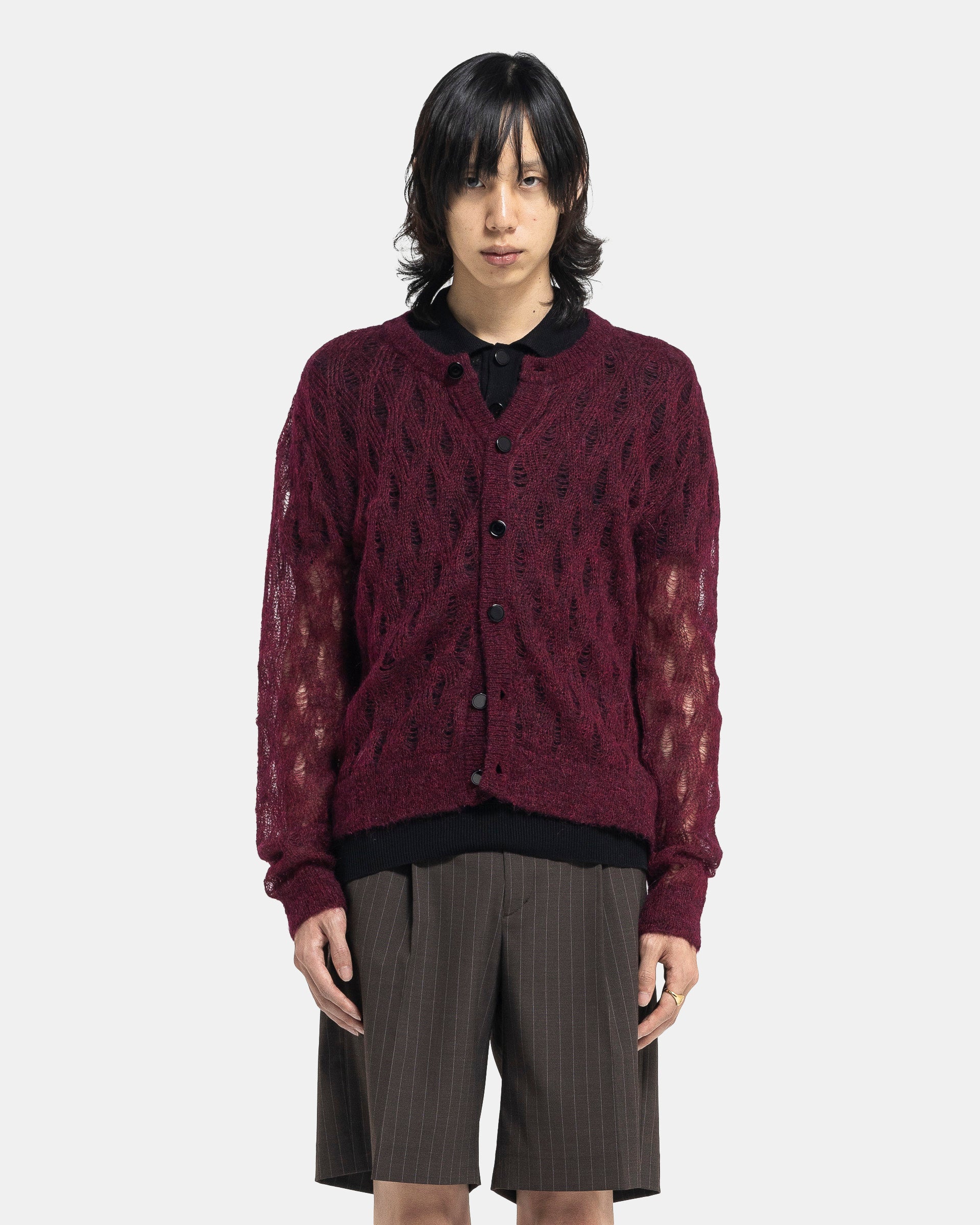 【ERNEST W. BAKER】 MOHAIR CARDIGAN Ernest-W--Baker-Mohair-Open-