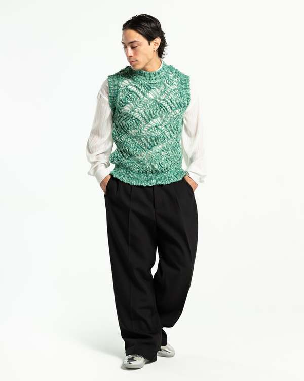 Namacheko wool turtleneck knit vest NAMACHEKO(ナマチェコ) / 19SS