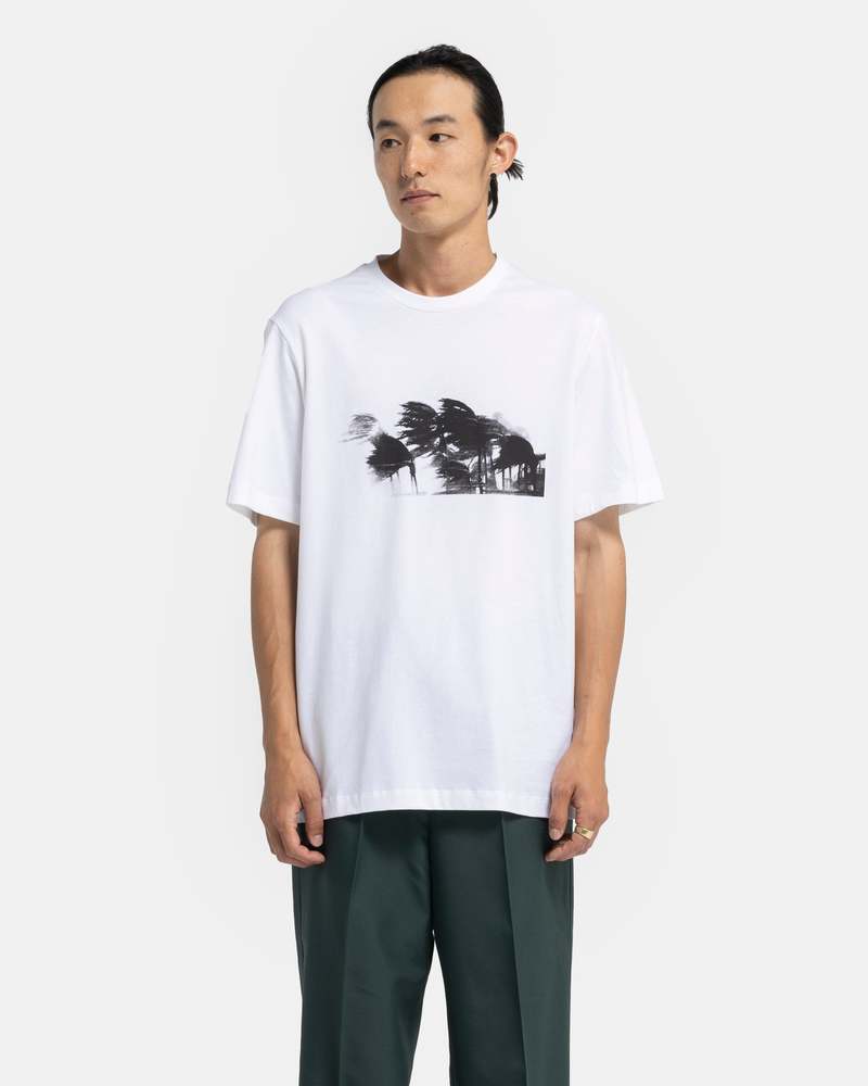 ★OAMC★ Palms Graphic Man to Man Black 23A28OAJ15COT0091000 OAMC Palms T-Shirt - Off White | Garmentory