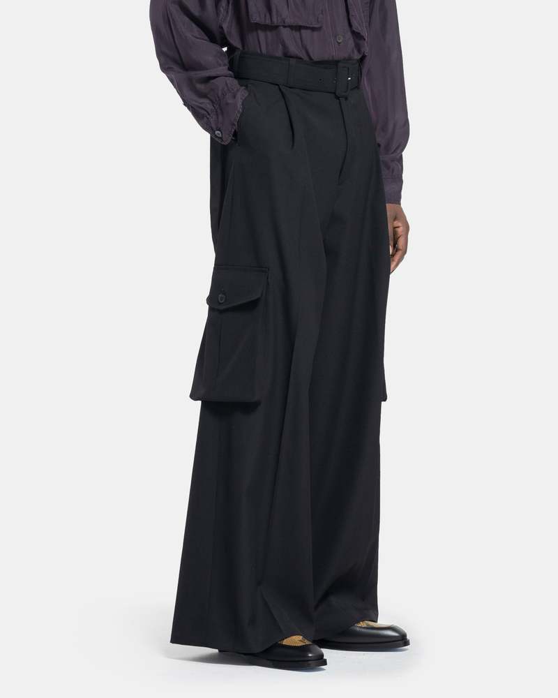 DRIES VAN NOTEN DENIZ BIS ワンピース 黒 Dries Van Noten Piers Bis Pants - Black | Garmentory