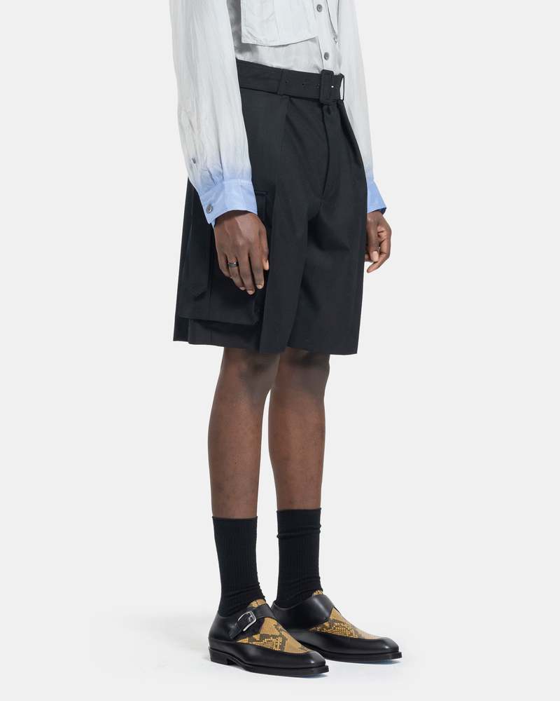 【24SS】DRIES VAN NOTEN｜Piers Bis Shorts Piers Bis Short in Black – SVRN