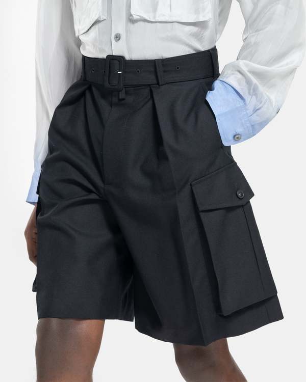 パンツ DRISE VAN NOTEN Piers Bis Shorts Dries Van Noten Piers Bis Shorts - Black | Garmentory