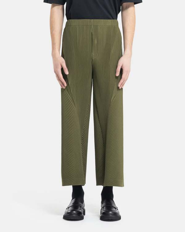 HOMME PLISSE ISSEY MIYAKE Pleats Bottoms 2 - Moss Khaki | Garmentory