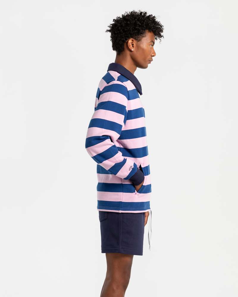 NOAH X PUMA STRIPED CREW スウェット ロゴ Blue&Pink 送料込み NOAH X PUMA STRIPED CREW スウェット ロゴ Blue&Pink 送料込み