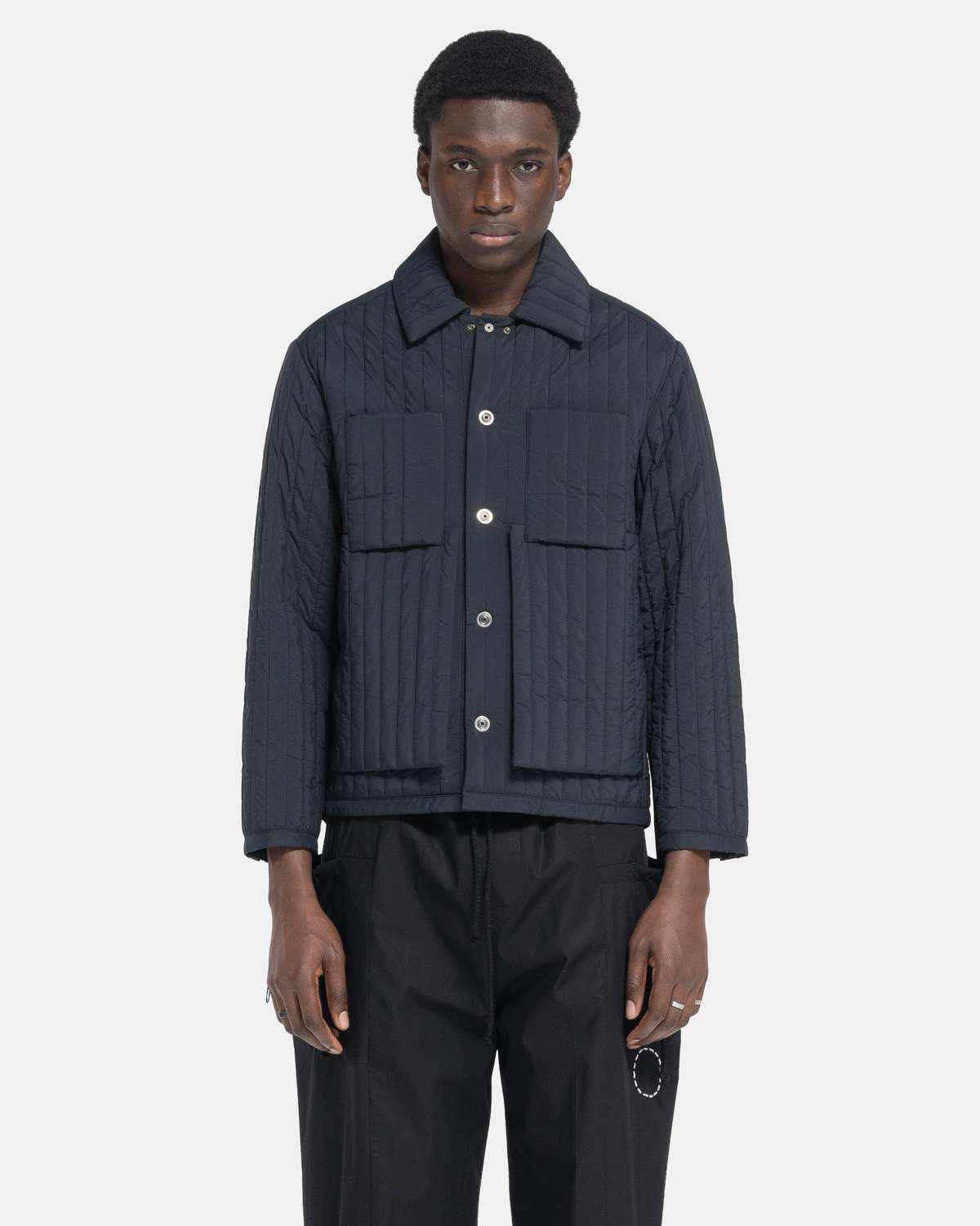 CRAIG GREEN Quilted Worker Jacket - Black | Garmentory