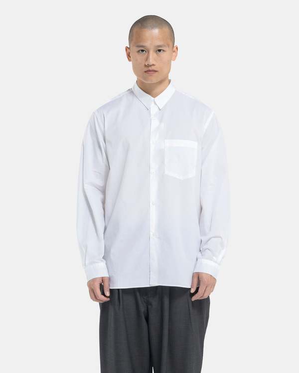 トップス still by hand Cotton RegularCollar Shirt Still By Hand Regular Collar Shirt - White | Garmentory