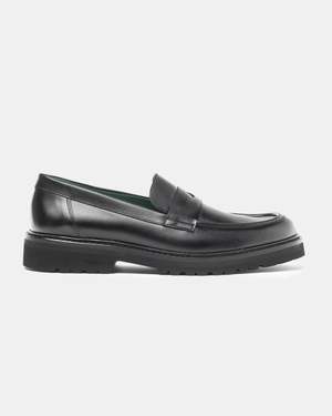 Vinny's Richee Penny Loafer - Black | Garmentory