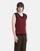 Ernest W. Baker Rose Jacquard Tank Top - Black/Red - Thumbnail 2