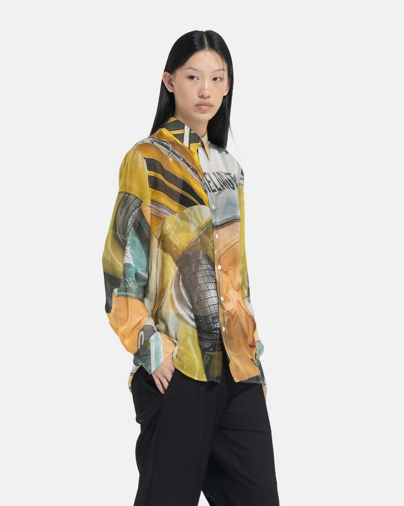 トップス HELMUT LANG sheer silk check shirt 03SS HELMUT LANG sheer silk check shirt 03SS - メルカリ