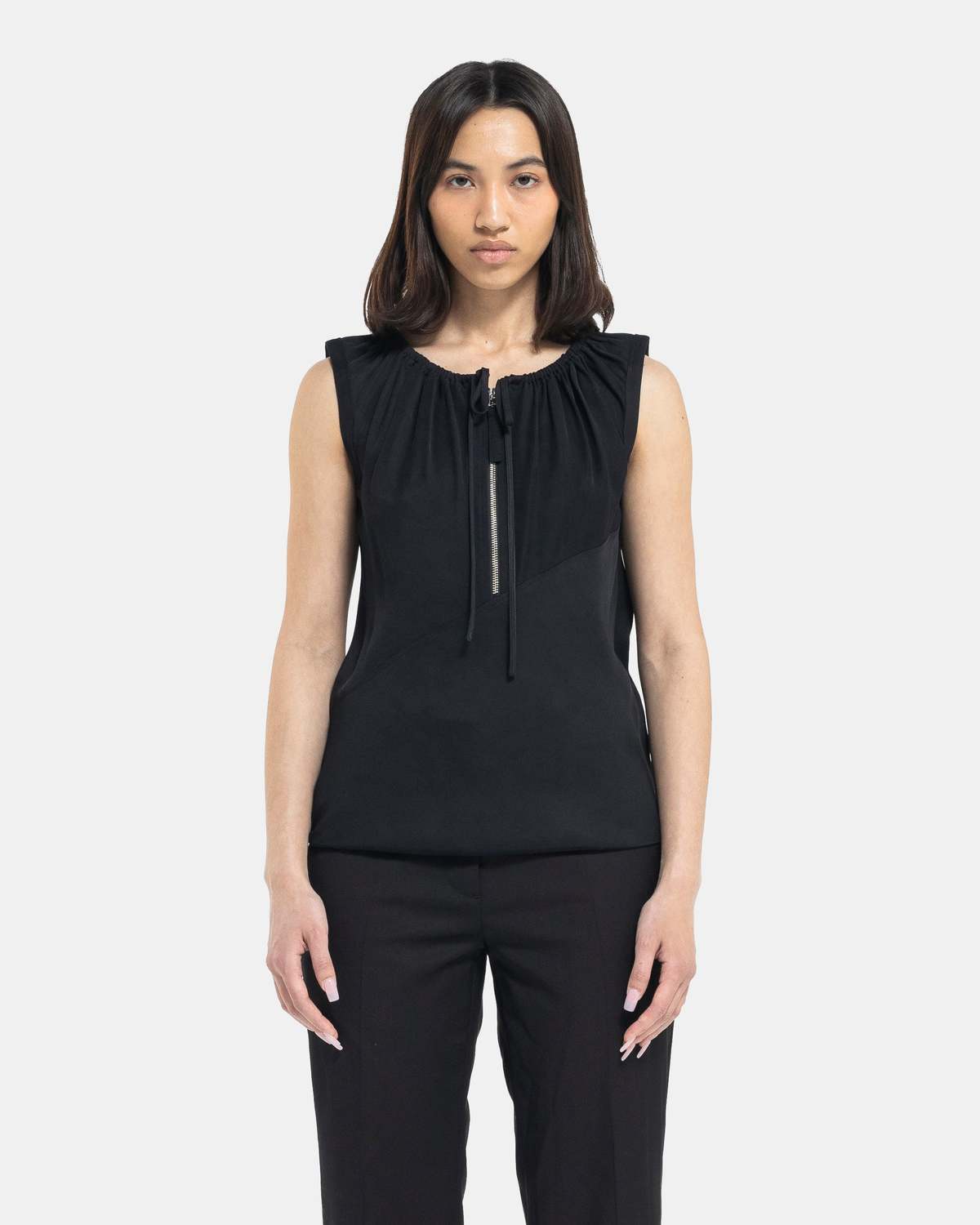HELMUT LANG｜SLEEVELESS (Drawstring Top (O02HW504 C05)) Helmut Lang Drawstring Sleeveless Top | HELMUTLANG.COM