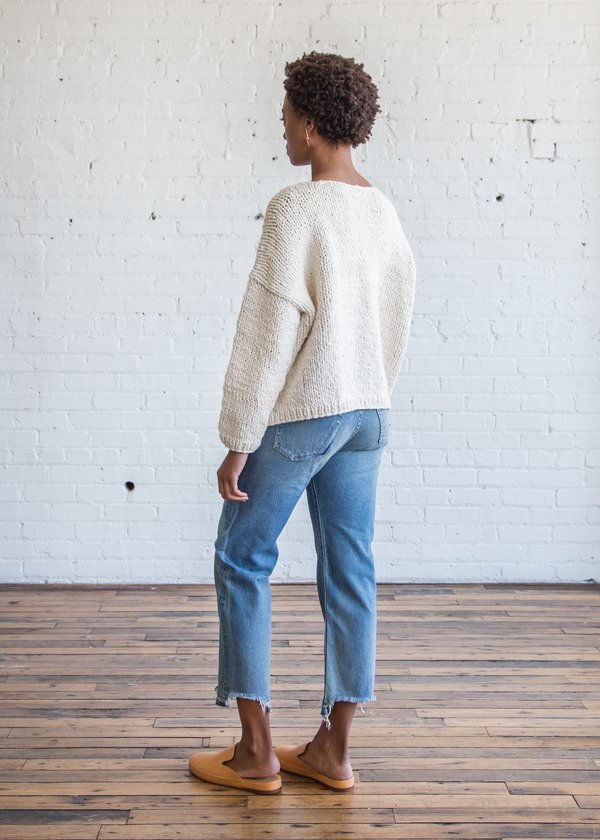 Chimala Selvedge Denim Used Ankle Cut Vintage Light Chimala Selvedge Denim Used Ankle Cut Vintage Light