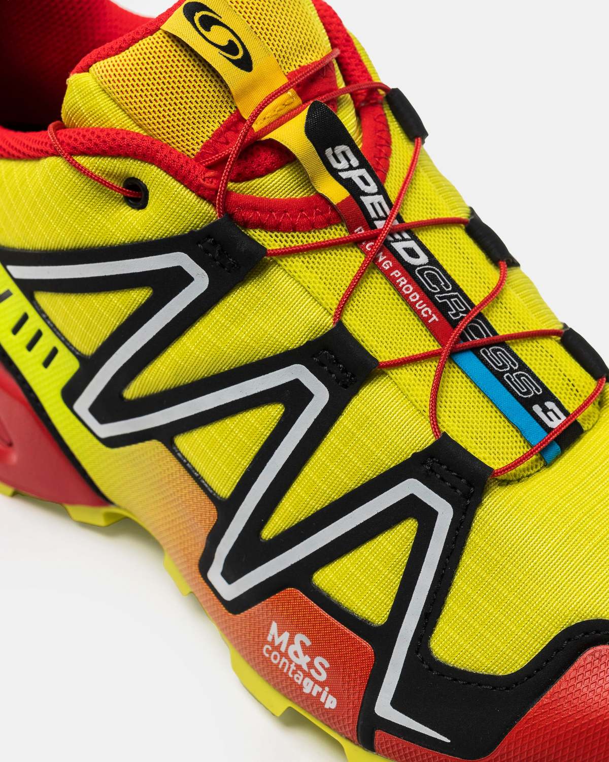 SALOMON SPEEDCROSS 3 Shoes - Sulphur/High Risk Red/Black