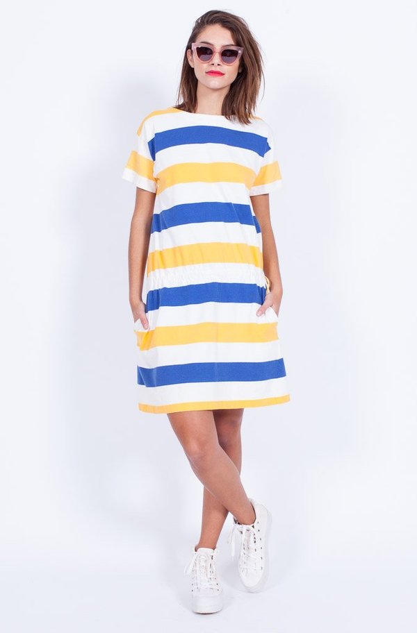 Yo Vintage! Stripe Cotton Dress - Small/Med Yo Vintage! Stripe Cotton Dress - Small/Med