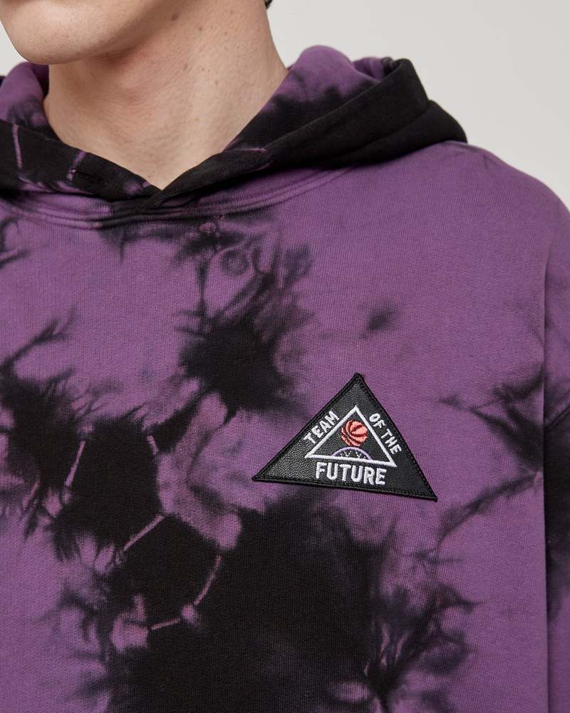 Just Don Team Of The Future Hoodie - Black/Fuchsia | Garmentory