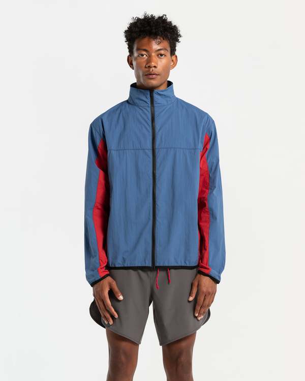District Vision Theo Full Zip Shell - Ocean Blue | Garmentory