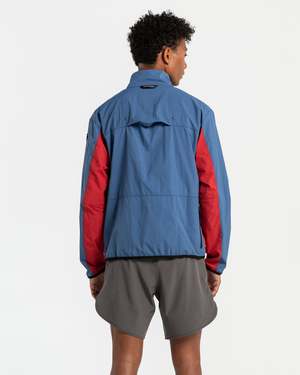 District Vision Theo Full Zip Shell - Ocean Blue | Garmentory