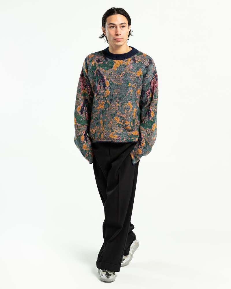 トップス namacheko 22aw TILGATH CREWNECK Namacheko Tilgath Crewneck - Navy | Garmentory