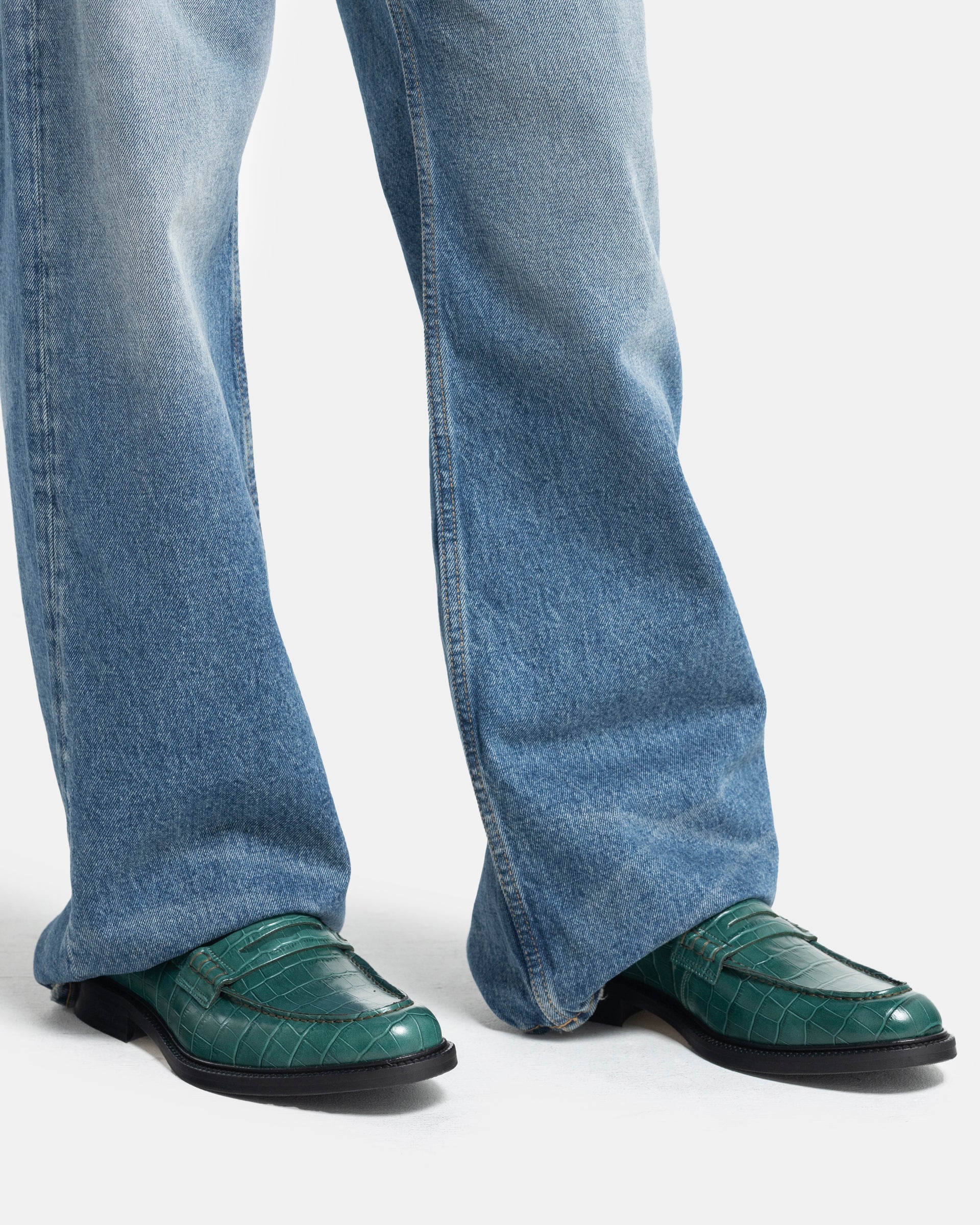 Vinny’s Townee Penny Loafer in Dark Green Men’s Size 43 New Vinny's Loafers VINNY main image 3