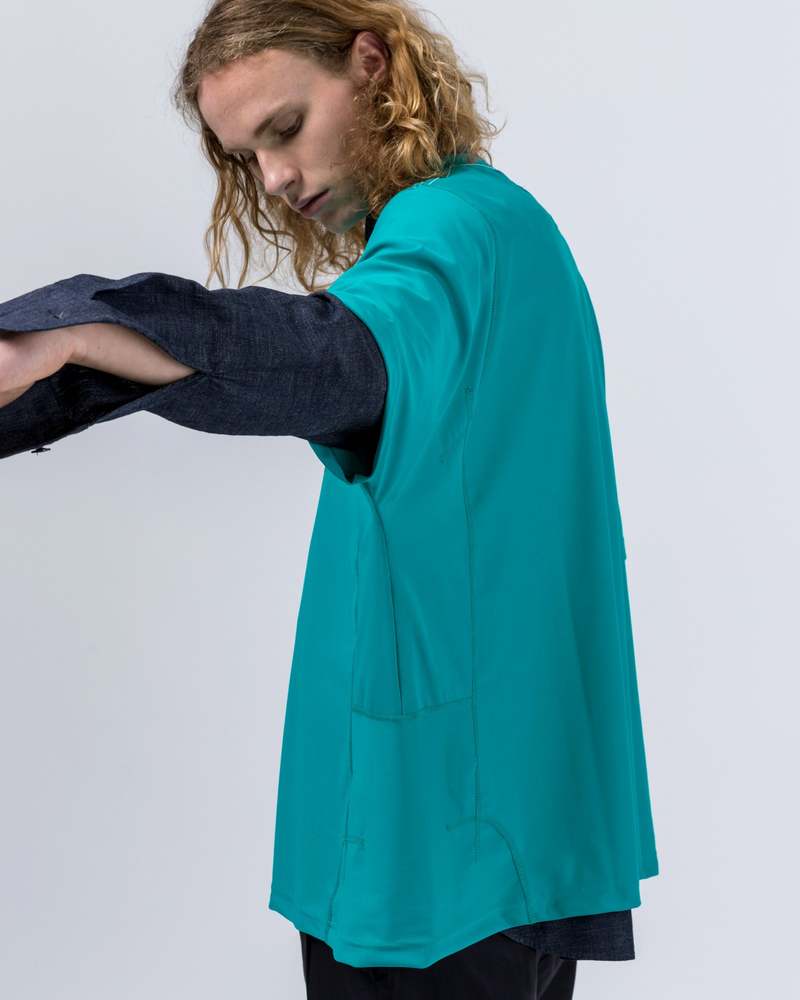 Fumito Ganryu Water T-Shirt - Blue Green