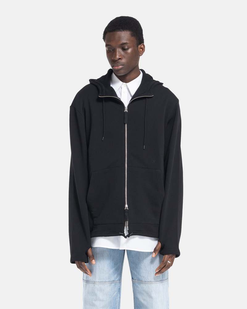 Helmut Lang Zip Hoodie - Black | Garmentory
