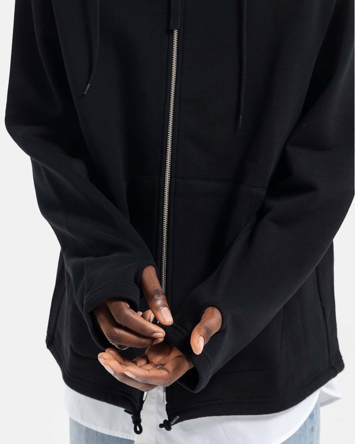 Helmut Lang Zip Hoodie - Black | Garmentory