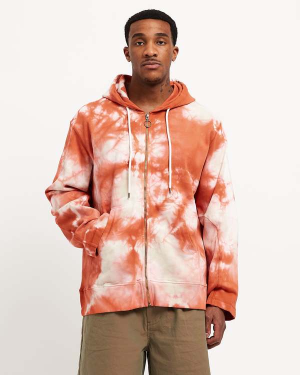 Nicholas Daley Zip Hoodie - Red/Yellow