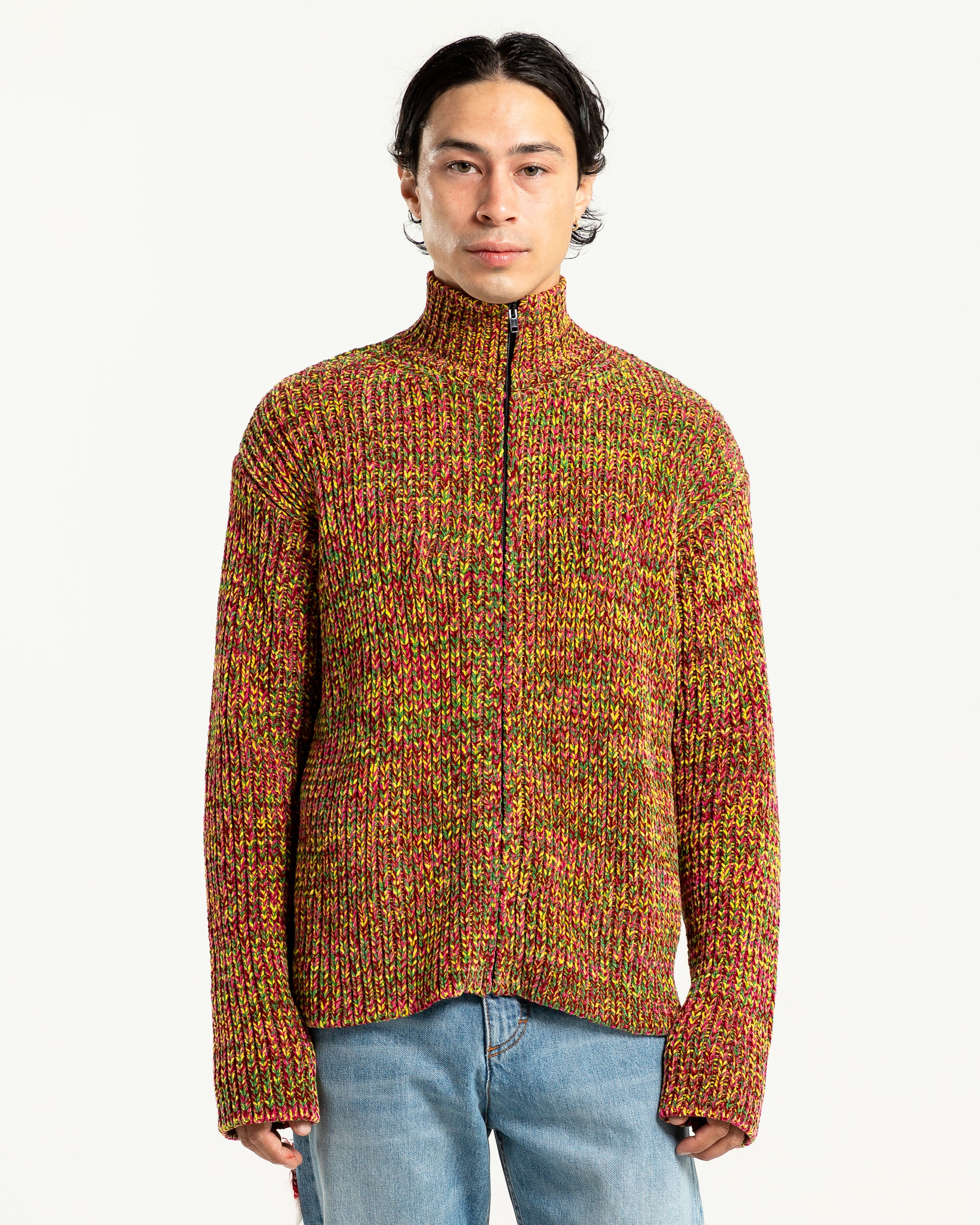 Zip-Up Cardigan in Multi | Garmentory