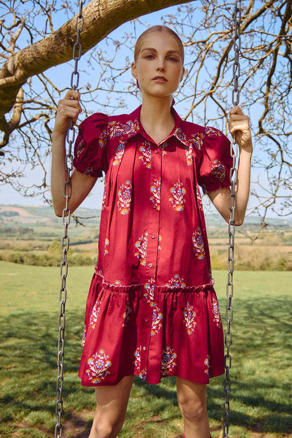 hunter bell mini dress Hunter Bell Drifter Mini Dress, Bermuda Blooms, XS for Women