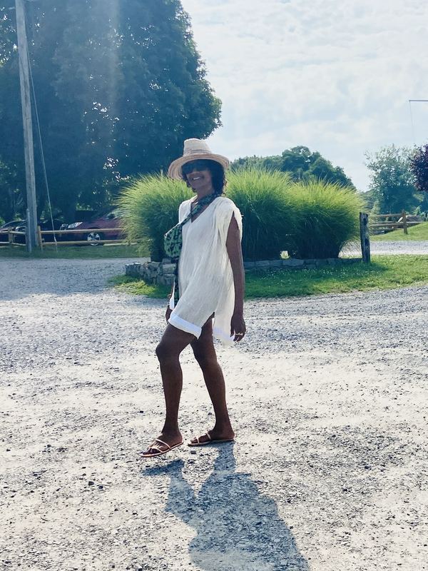 womens beach maxi dress Boho Long Summer Sundress – Off-Shoulder Slit Skirt Floral Maxi Dress in White | Women's Boho Fashion | XS main image 0