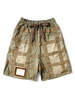 Kapital Cotton Weather Cloth PRISNOR Craft Tattersall Remake Shorts - Khaki - Thumbnail 1
