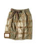 Kapital Cotton Weather Cloth PRISNOR Craft Tattersall Remake Shorts - Khaki - Thumbnail 2