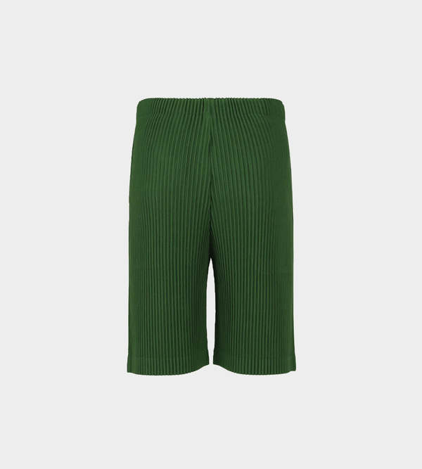 Issey Miyake Aug Pleated Shorts - Green